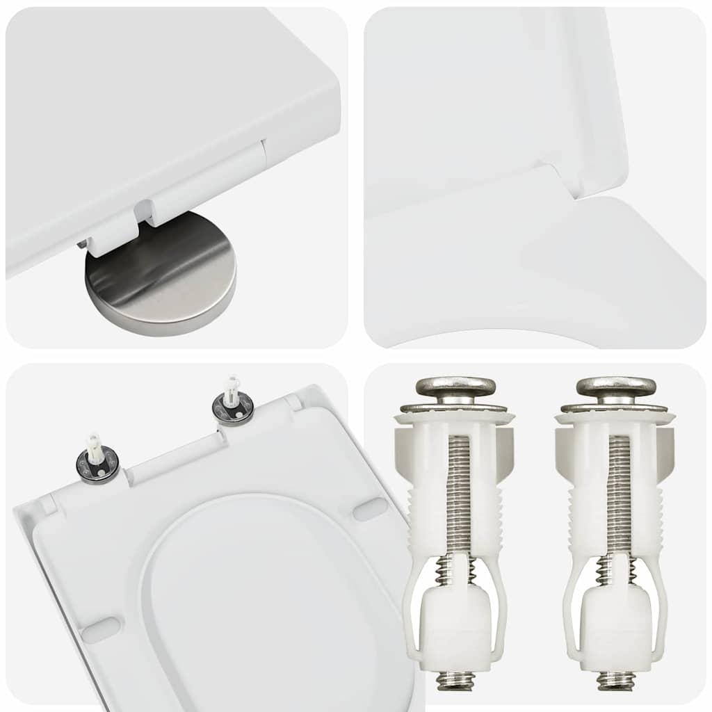 Assento de Toilette de Liberação Rápida Branco