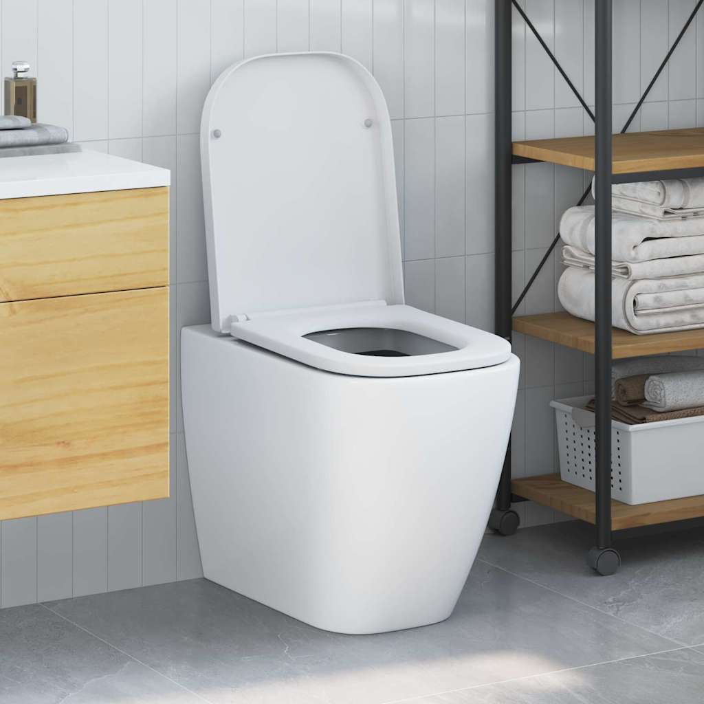 Assento de Toilette de Liberação Rápida Branco