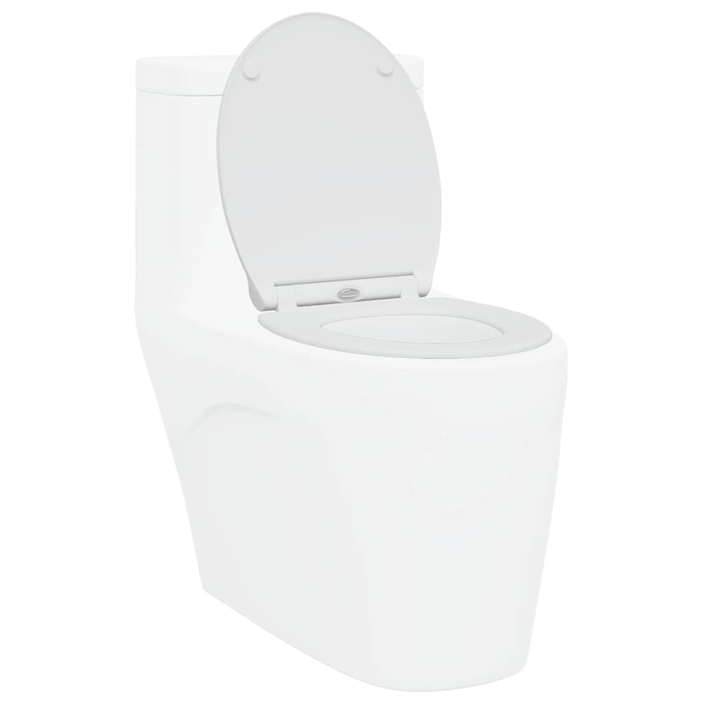 Assento de Toilette de Liberação Rápida Branco