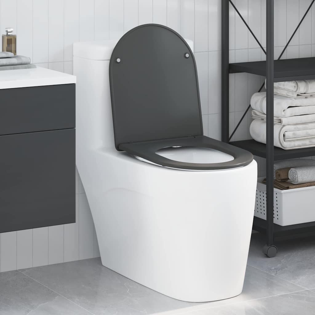 Assento de Toilette de Liberação Rápida Antracite