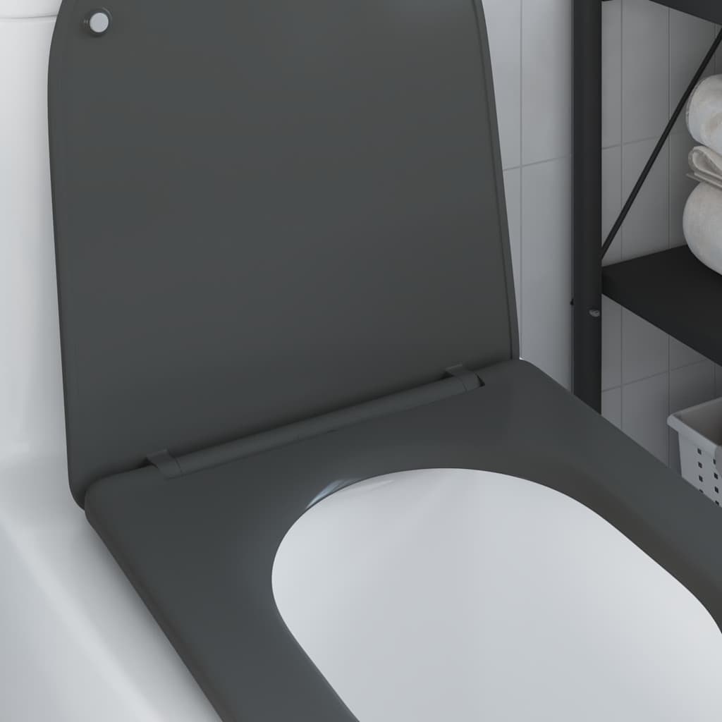 Assento de Toilette de Liberação Rápida Antracite