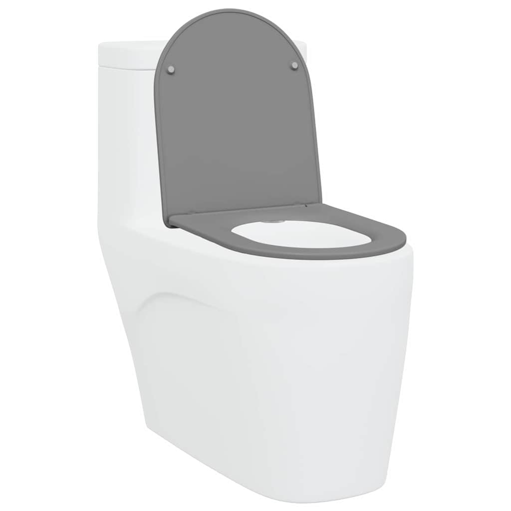 Assento de Toilette de Liberação Rápida Cinzeto