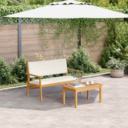 Conjunto de Sofá de Jardim 2 pcs Castanho