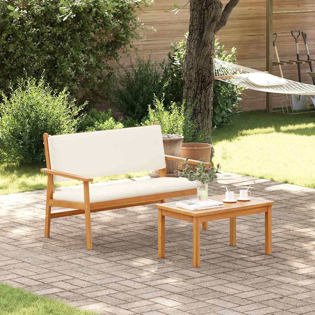 Conjunto de Sofá de Jardim 2 pcs Castanho