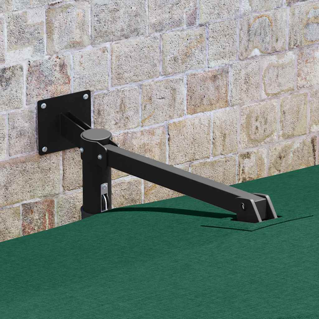 Guarda-sol de Jardim Verde e Preto 248,5 x 247,5 x 160 cm