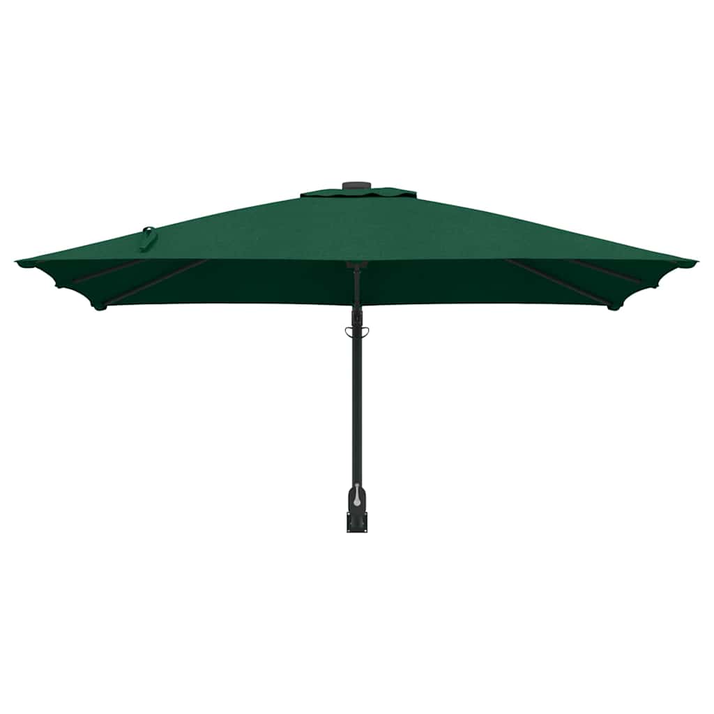 Guarda-sol de Jardim Verde e Preto 248,5 x 247,5 x 160 cm
