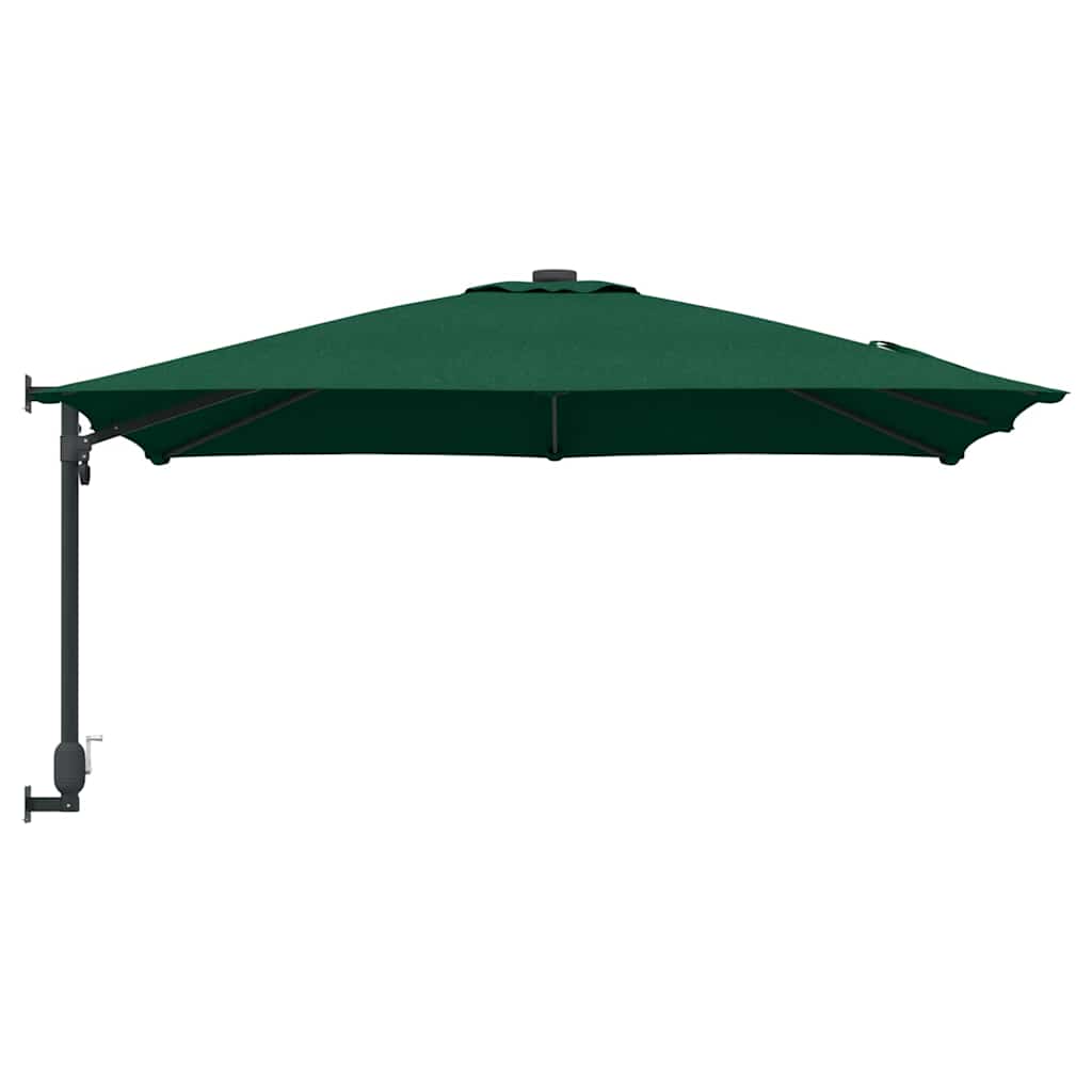 Guarda-sol de Jardim Verde e Preto 248,5 x 247,5 x 160 cm