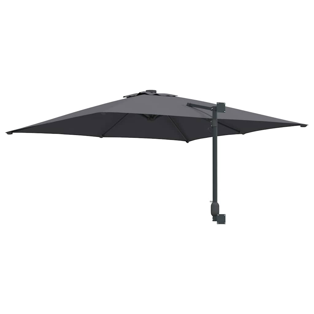 Guarda-sol de Jardim Antracite e Preto 248,5 x 247,5 x 160 cm