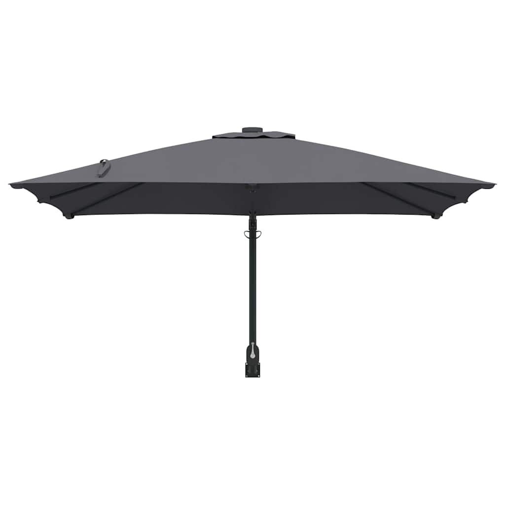Guarda-sol de Jardim Antracite e Preto 248,5 x 247,5 x 160 cm