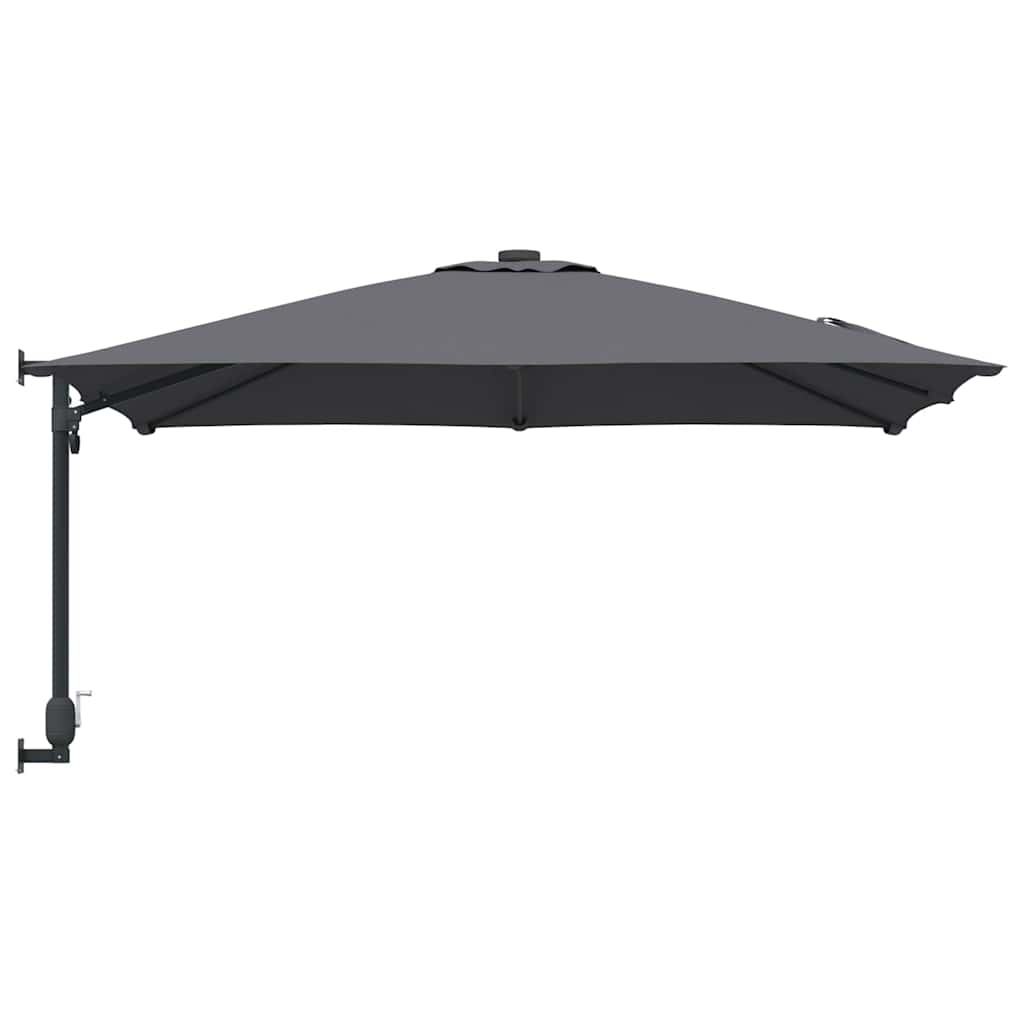 Guarda-sol de Jardim Antracite e Preto 248,5 x 247,5 x 160 cm