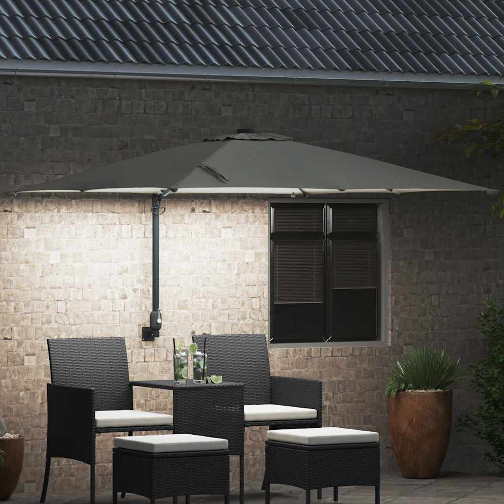 Guarda-sol de Jardim Areia 248,5 x 247,5 x 160 cm tecido