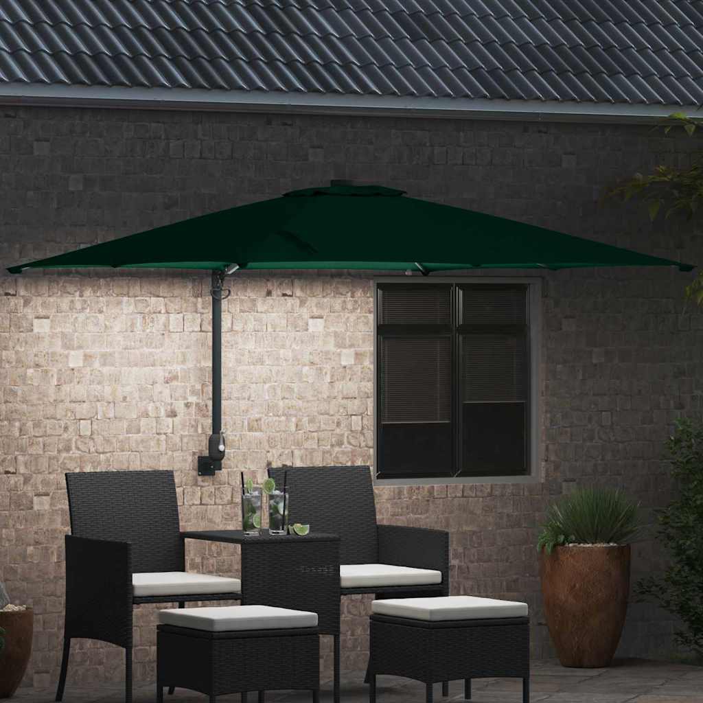 Guarda-sol de Jardim Verde 248,5 x 247,5 x 160 cm tecido