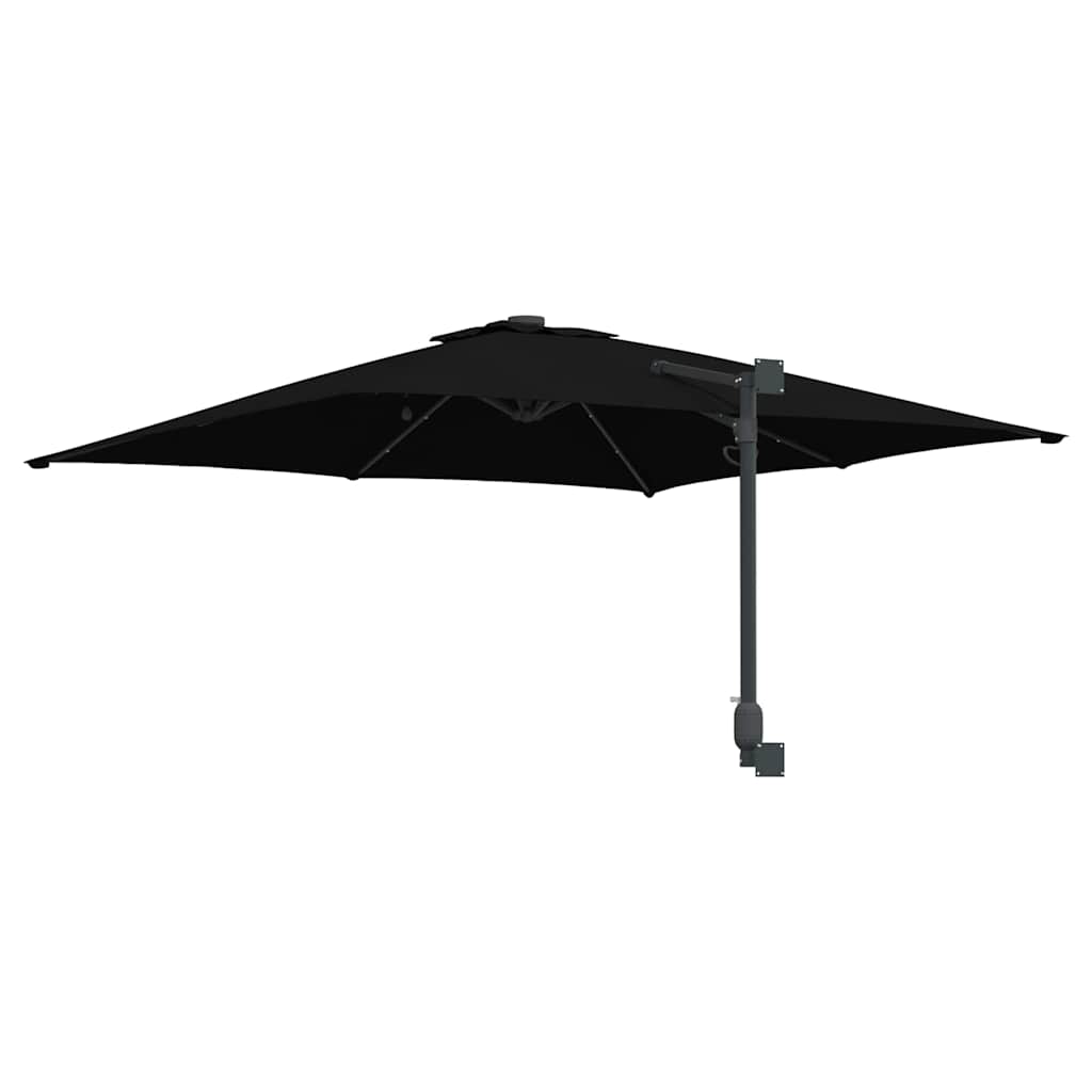 Guarda-sol de Jardim Preto 248,5 x 247,5 x 160 cm tecido
