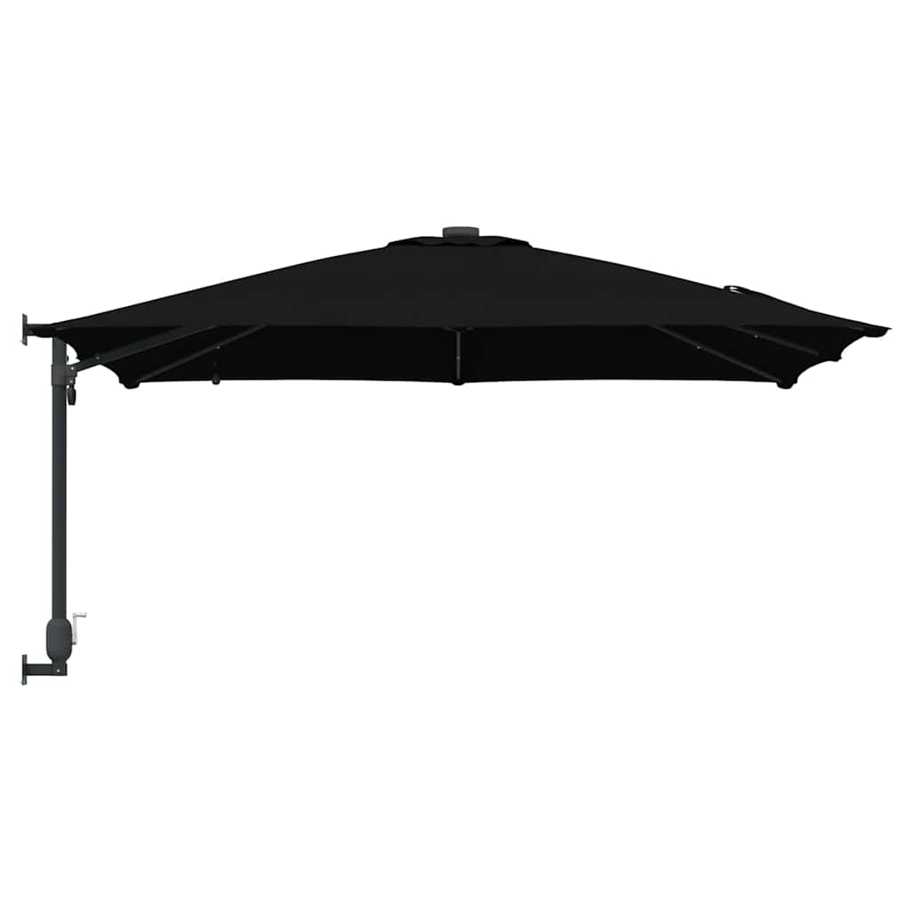 Guarda-sol de Jardim Preto 248,5 x 247,5 x 160 cm tecido