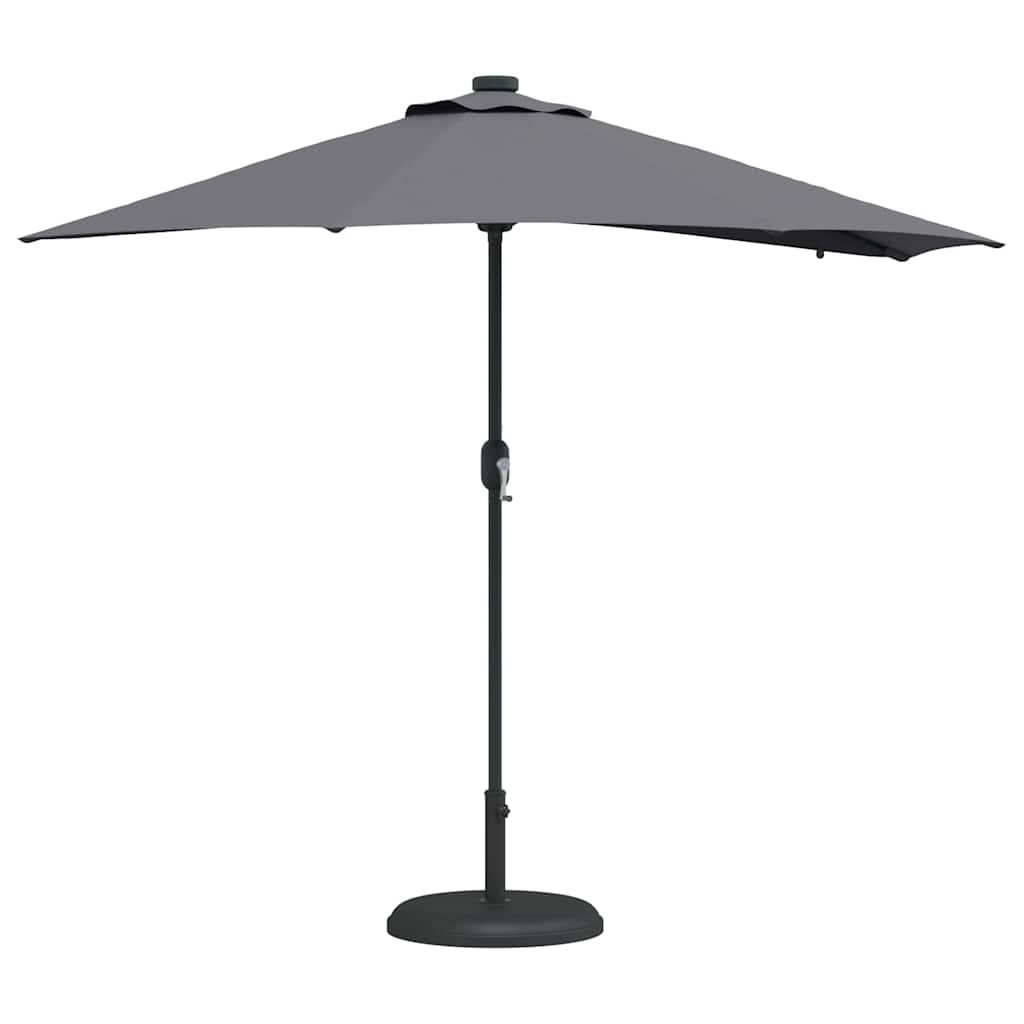 Guarda-sol de Jardim Antracite 294 x 150 x 223 cm tecido