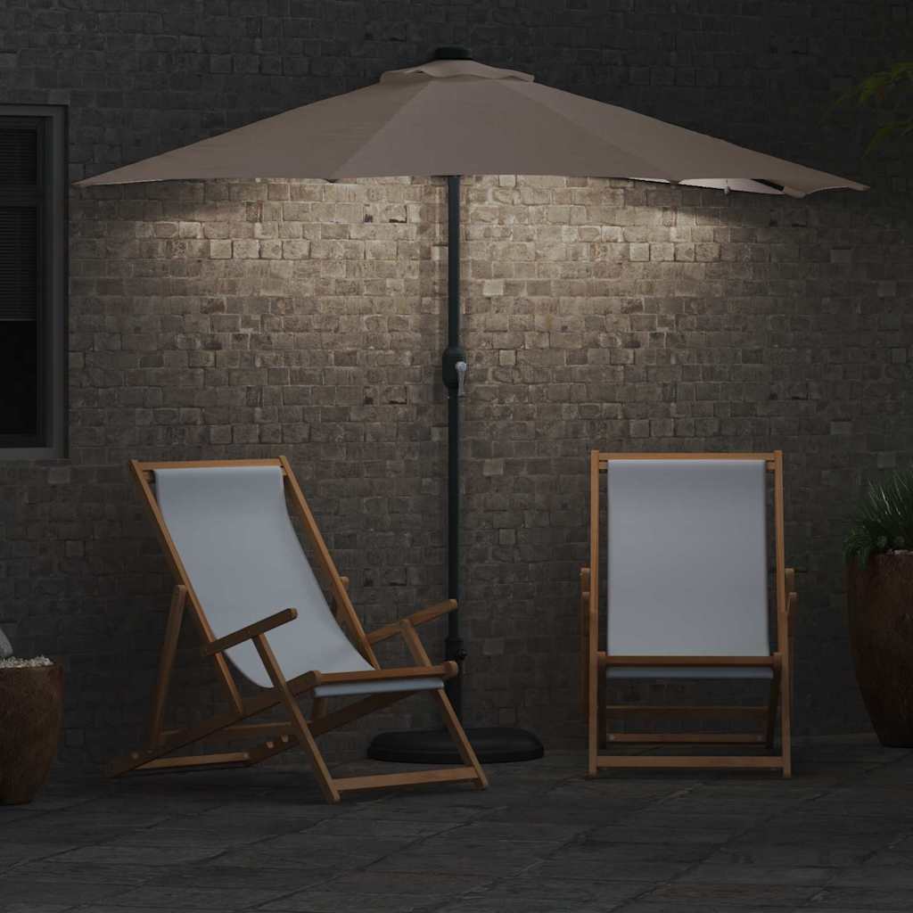 Guarda-sol de Jardim Cinzento-acastanhado 294 x 150 x 223 cm