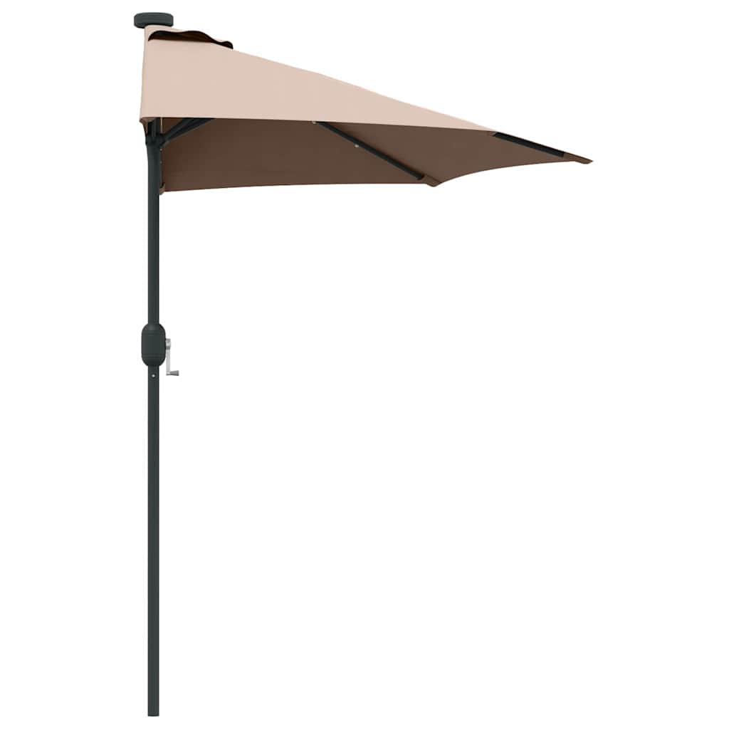 Guarda-sol de Jardim Cinzento-acastanhado 294 x 150 x 223 cm