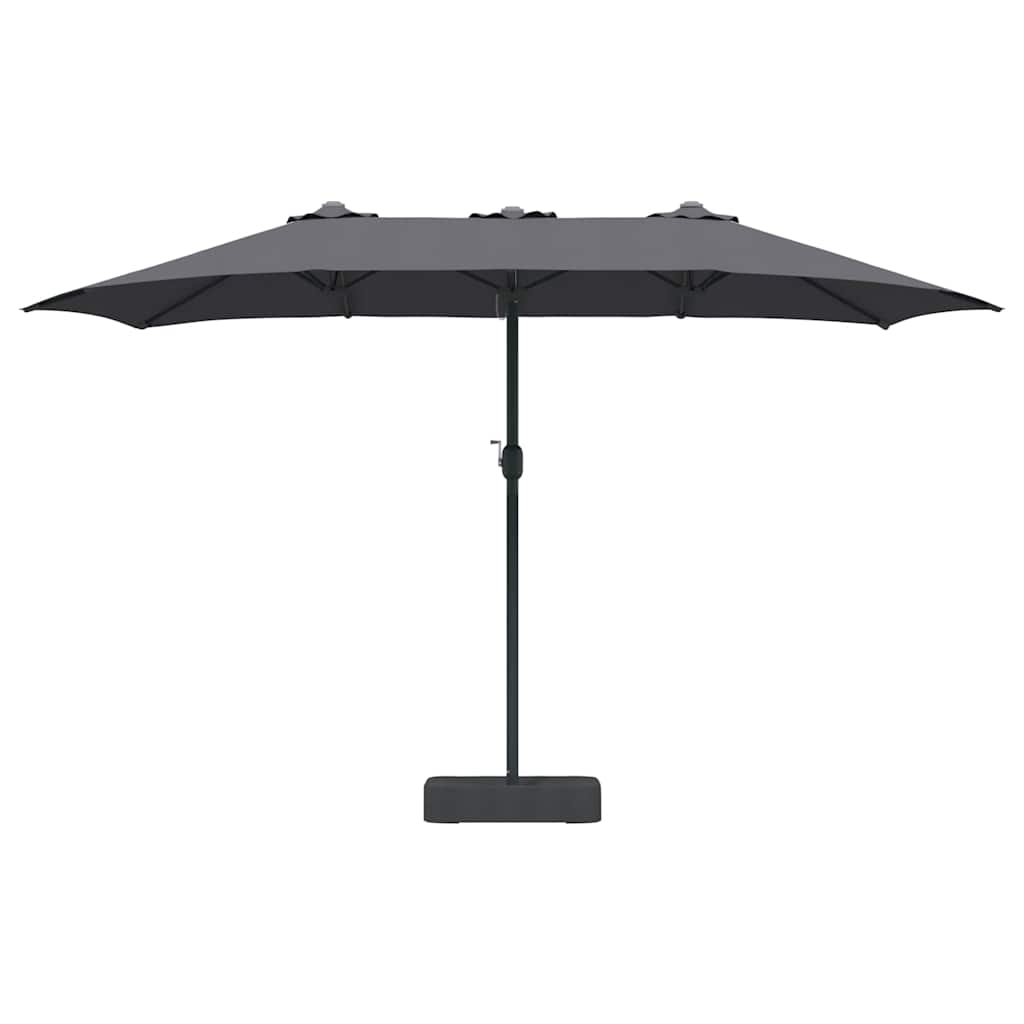Guarda-sol de Jardim Antracite 385 x 209 x 244 cm tecido