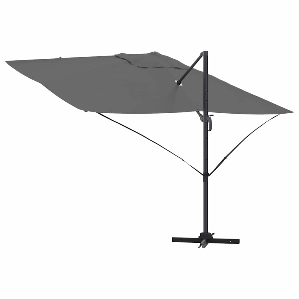 Guarda-sol Roma de Braço Articulado Antracite e Preto
