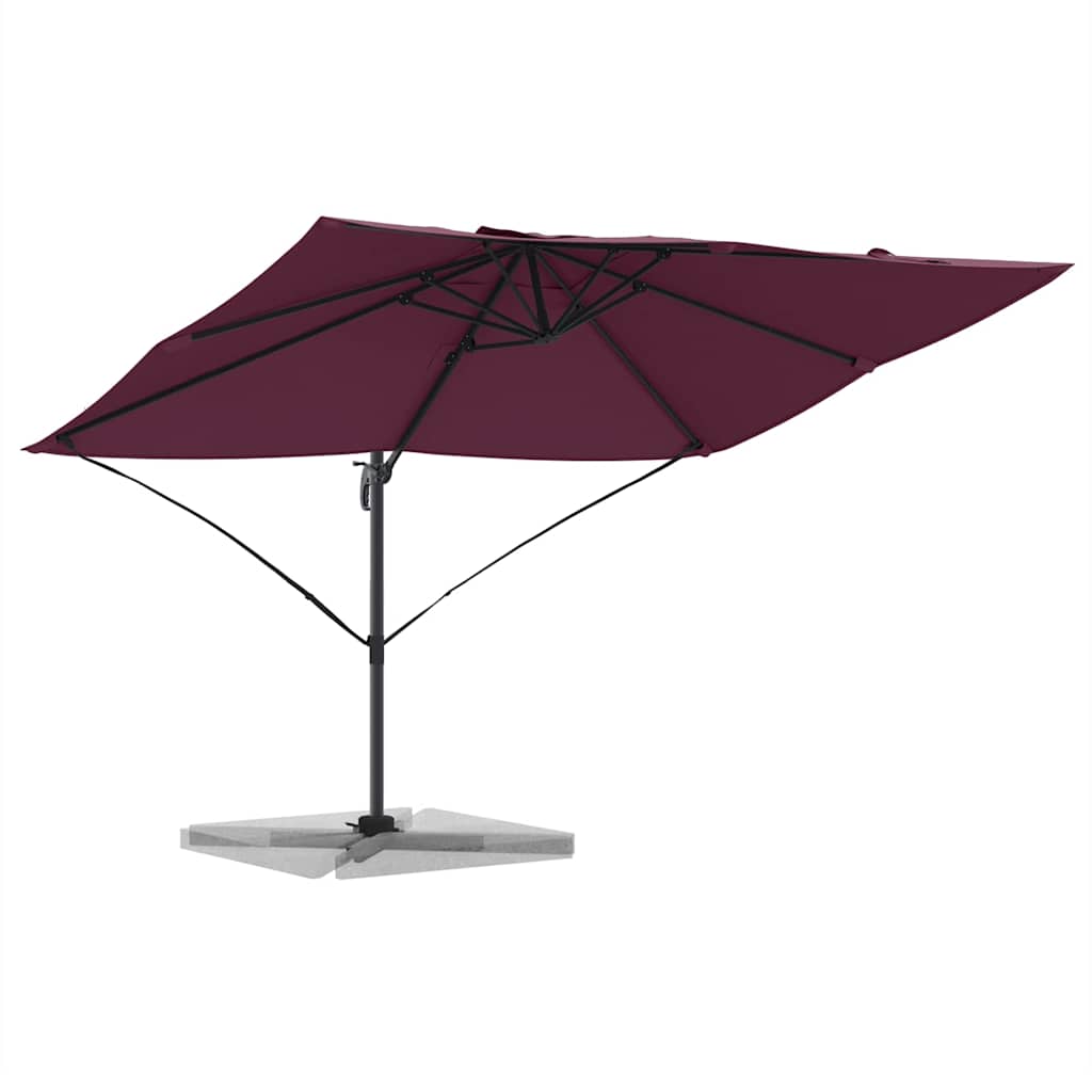 Guarda-sol Roma de Braço Articulado Vermelho e Preto