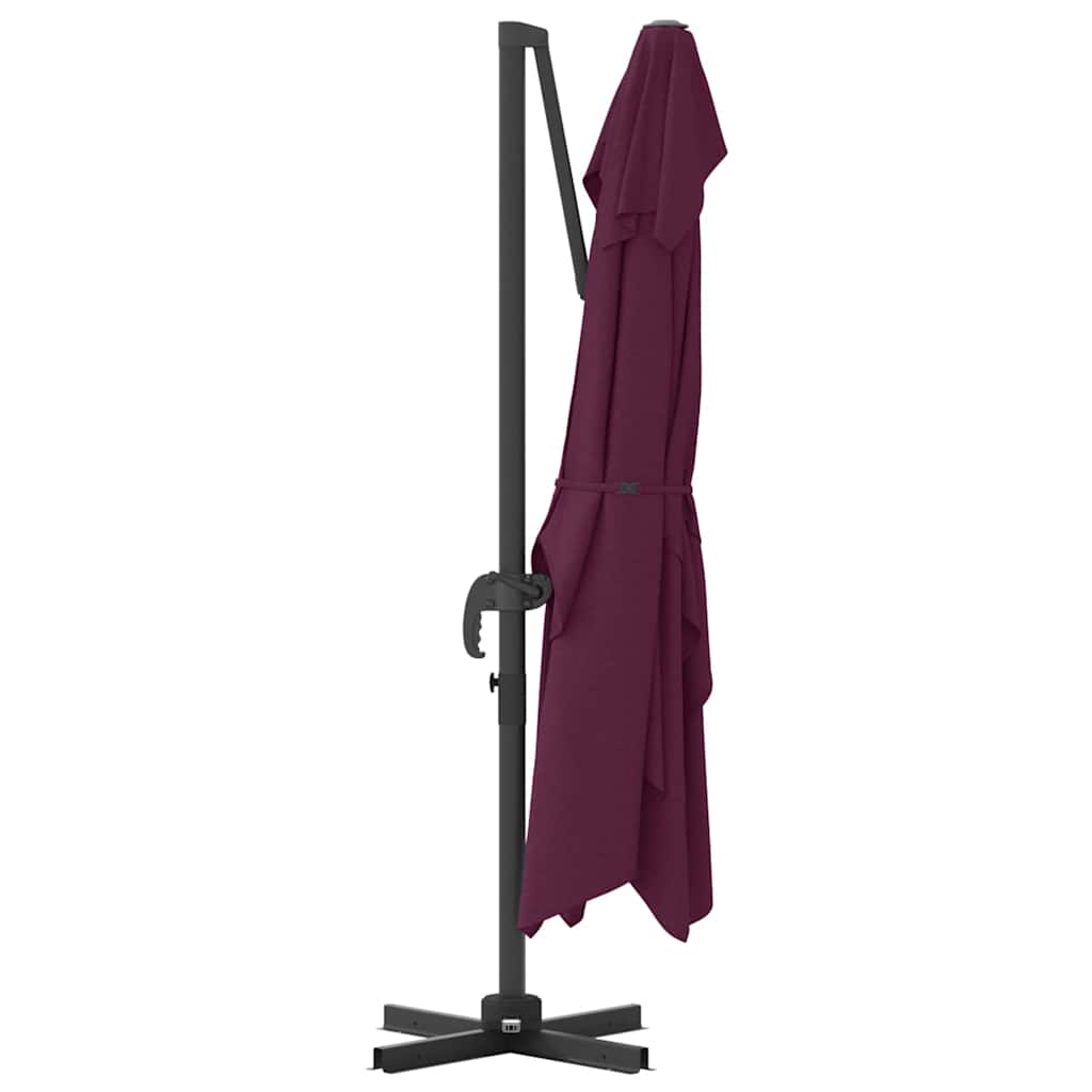 Guarda-sol Roma de Braço Articulado Vermelho e Preto