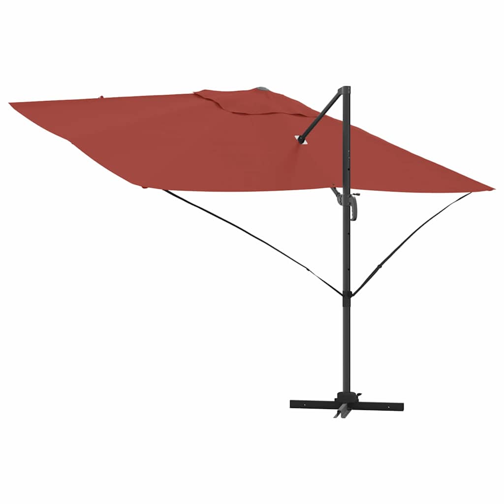 Guarda-sol Roma de Braço Articulado Vermelho e Preto