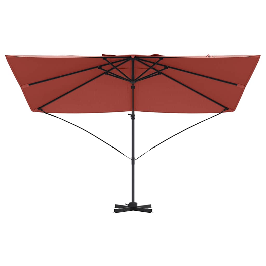 Guarda-sol Roma de Braço Articulado Vermelho e Preto