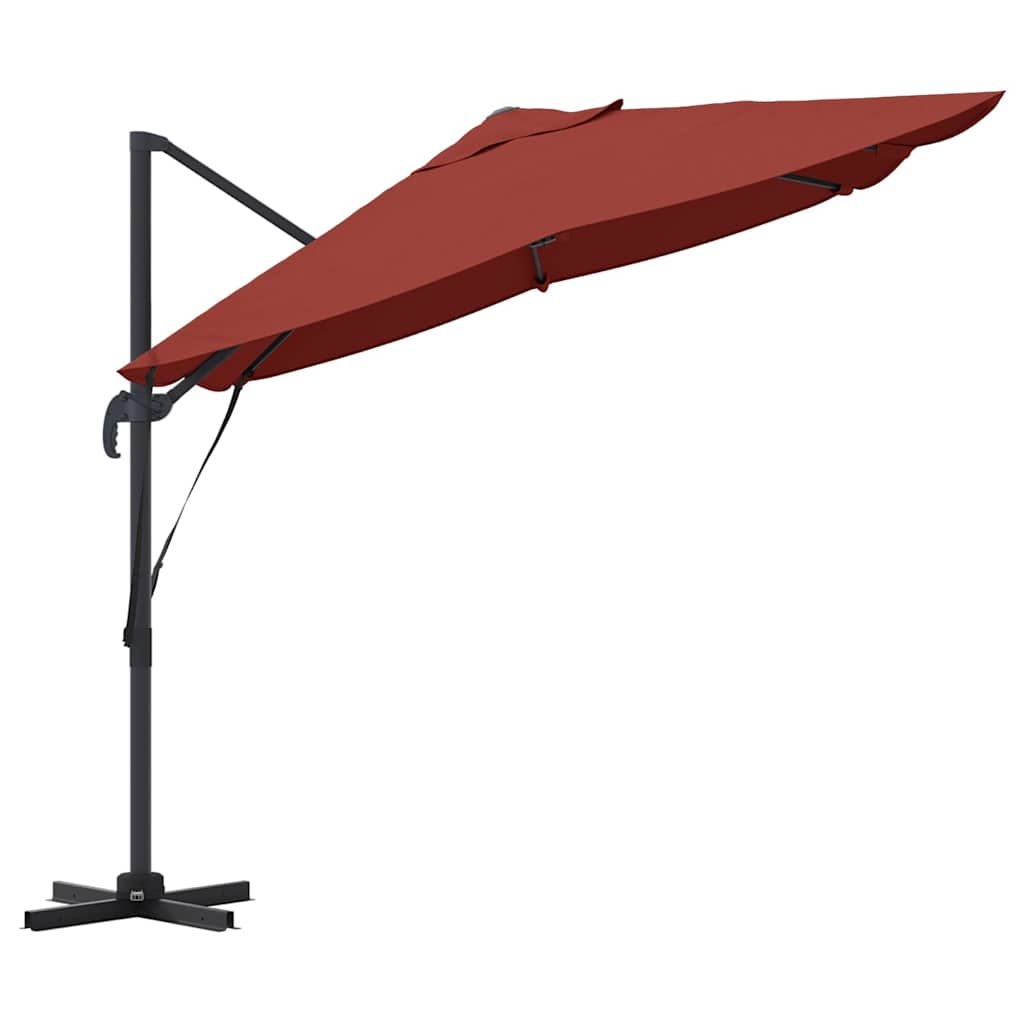 Guarda-sol Roma de Braço Articulado Vermelho e Preto