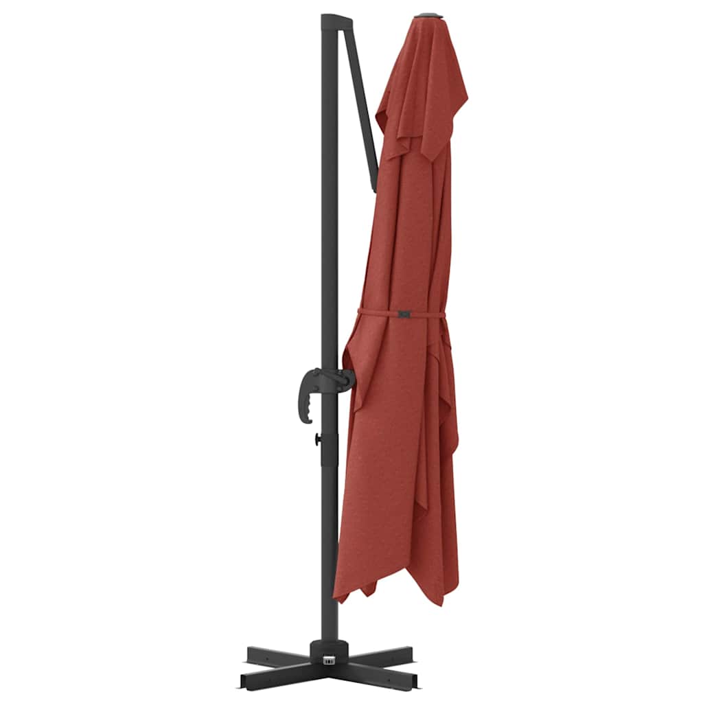 Guarda-sol Roma de Braço Articulado Vermelho e Preto