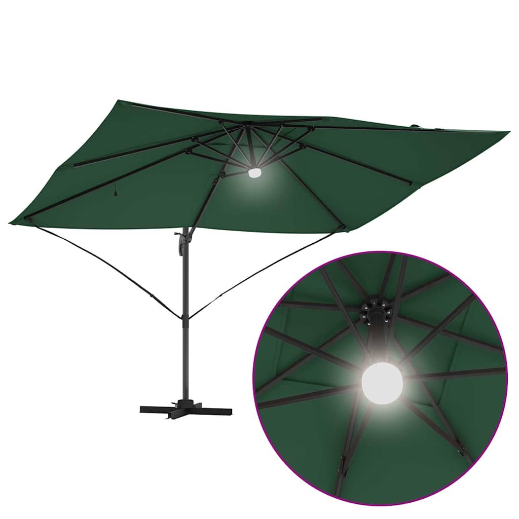 Guarda-sol Roma de Braço Articulado Verde e Preto