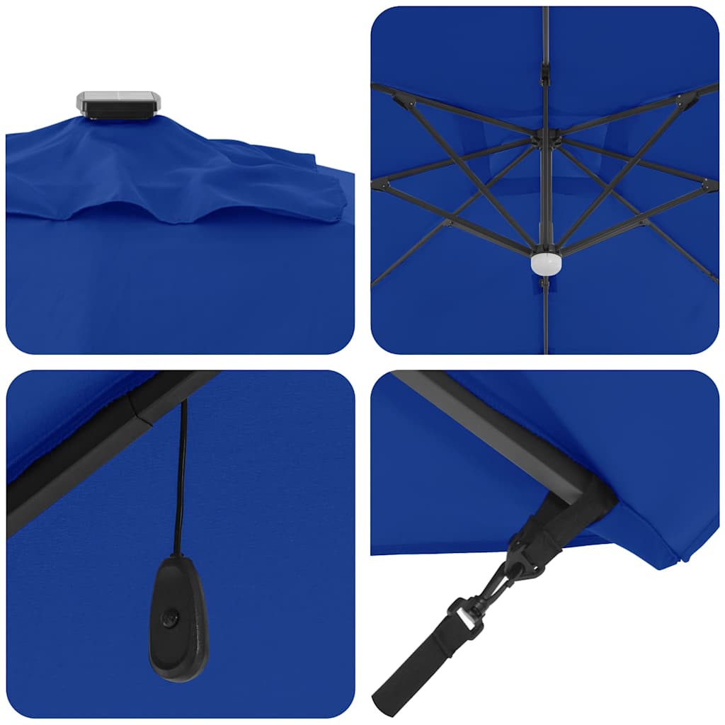 Guarda-sol Roma de Braço Articulado Azul e Preto