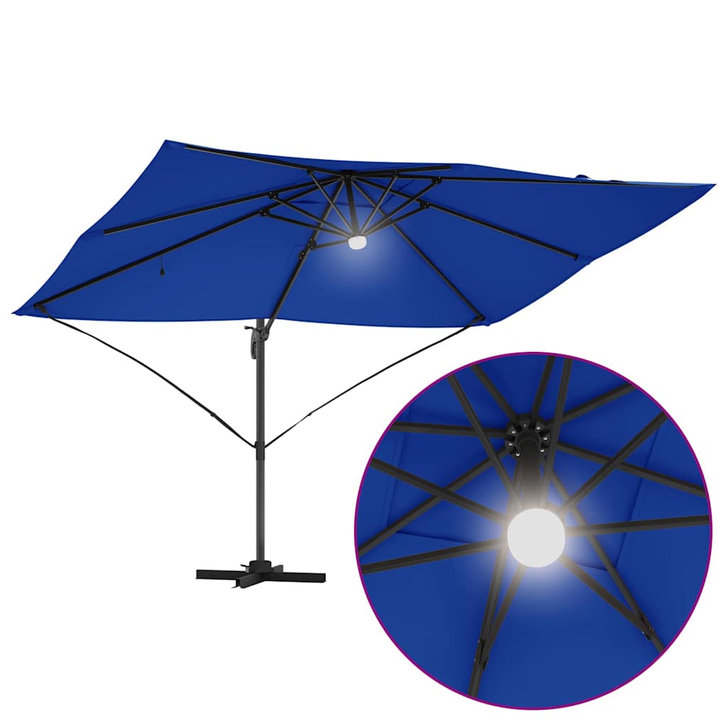 Guarda-sol Roma de Braço Articulado Azul e Preto