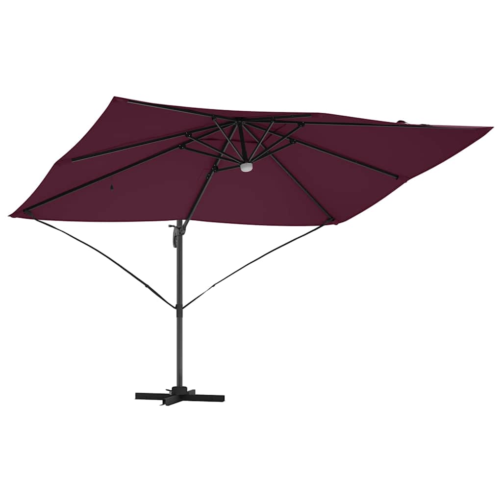 Guarda-sol Roma de Braço Articulado Vermelho e Preto