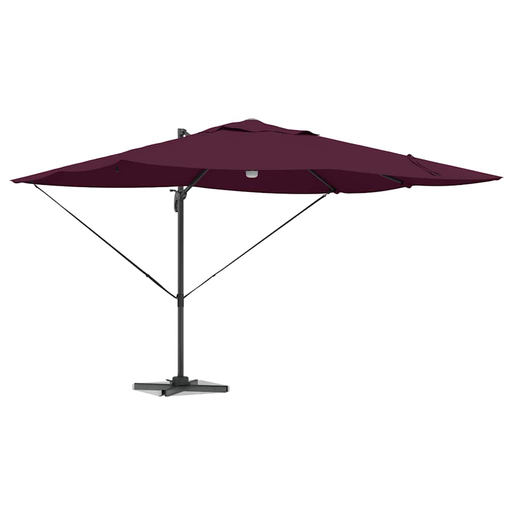 Guarda-sol Roma de Braço Articulado Vermelho e Preto