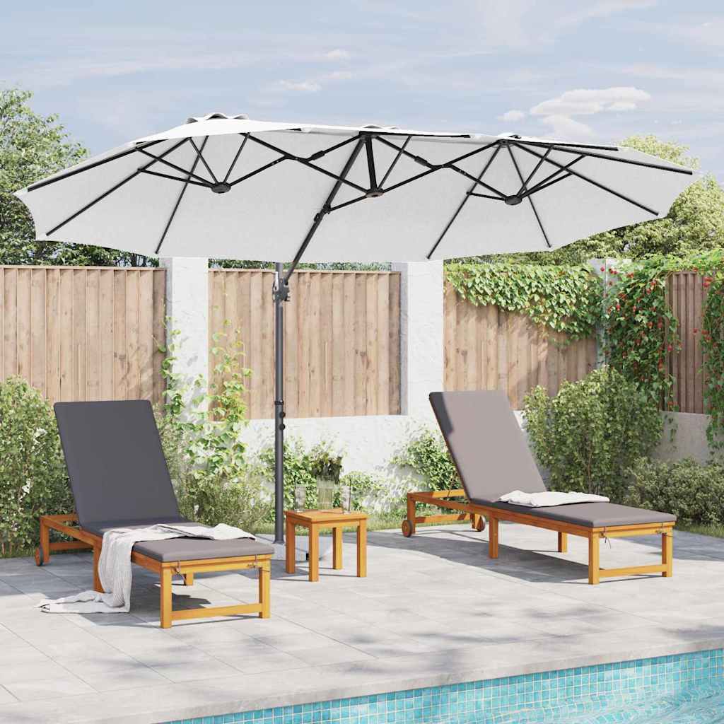 Guarda-sol cantilever de jardim Areia 372 x 198 x 243 cm