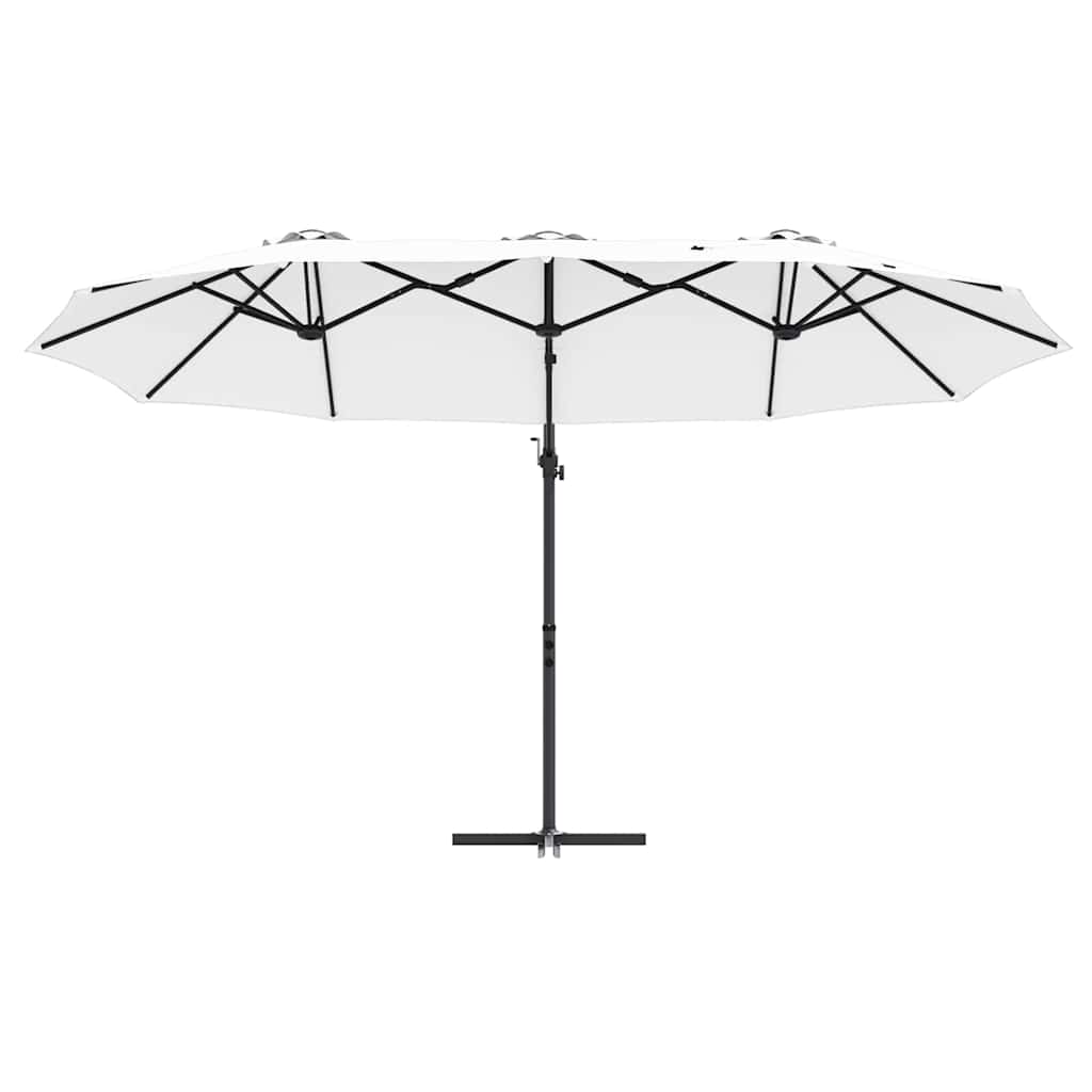 Guarda-sol cantilever de jardim Areia 372 x 198 x 243 cm