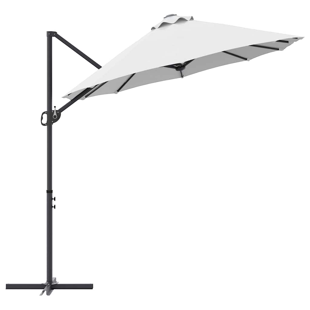 Guarda-sol cantilever de jardim Areia 372 x 198 x 243 cm