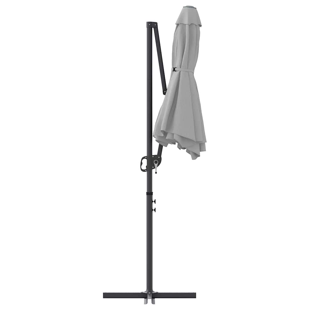 Guarda-sol cantilever de jardim Areia 372 x 198 x 243 cm