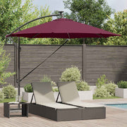 Guarda-sol de Bananeira Cantilever Vermelho bordô