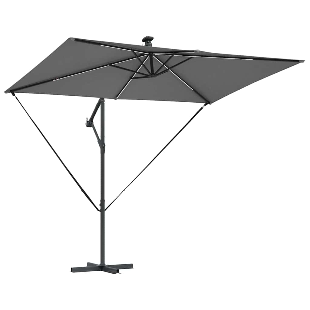Guarda-sol de Bananeira Cantilever Antracite 294 x 200 x 254 cm