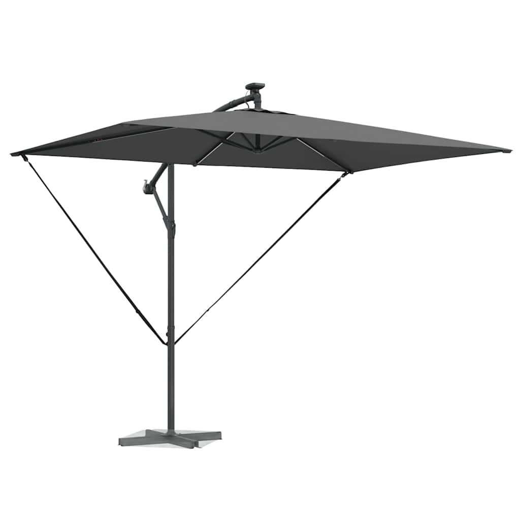 Guarda-sol de Bananeira Cantilever Antracite 294 x 200 x 254 cm