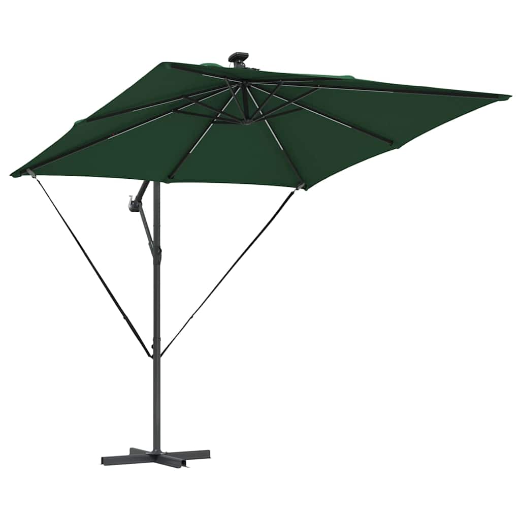 Guarda-sol de Bananeira Cantilever Verde 249 x 249 x 250 cm