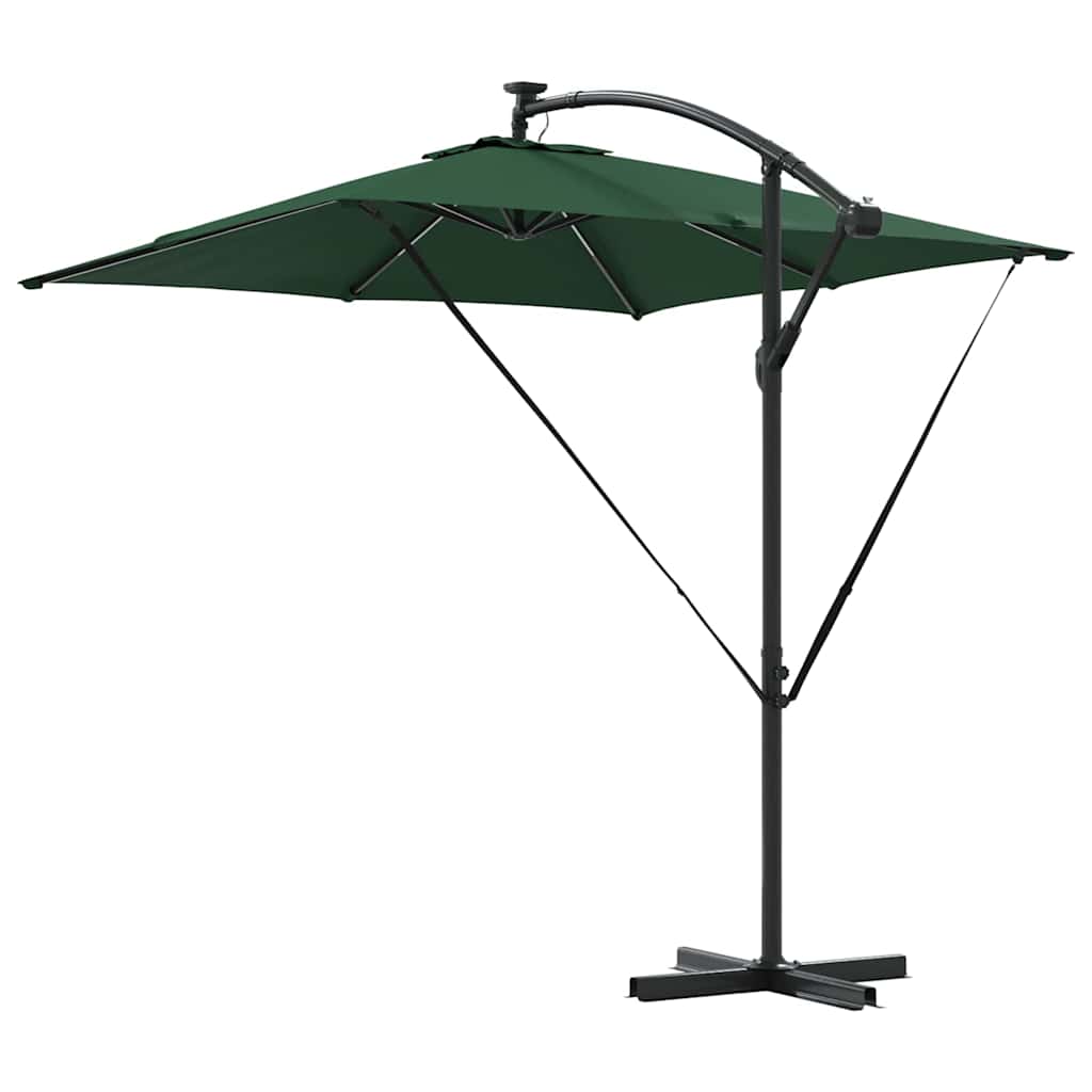 Guarda-sol de Bananeira Cantilever Verde 249 x 249 x 250 cm
