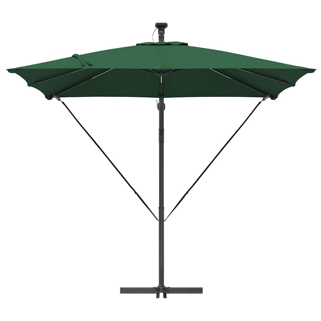 Guarda-sol de Bananeira Cantilever Verde 249 x 249 x 250 cm