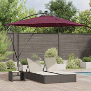 Guarda-sol de Bananeira Cantilever Vermelho bordô