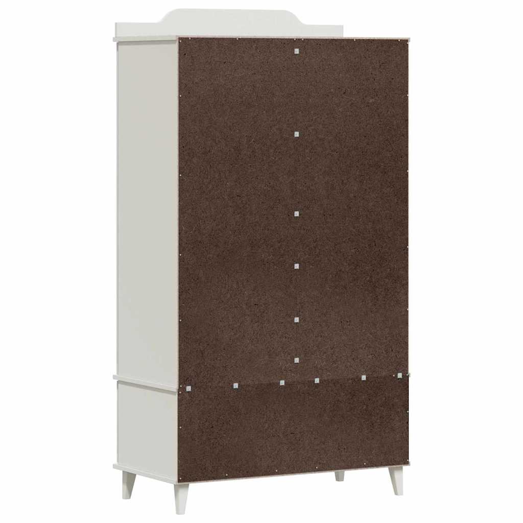 Guarda-roupa de Lousa com gaveta Branco Madeira processada