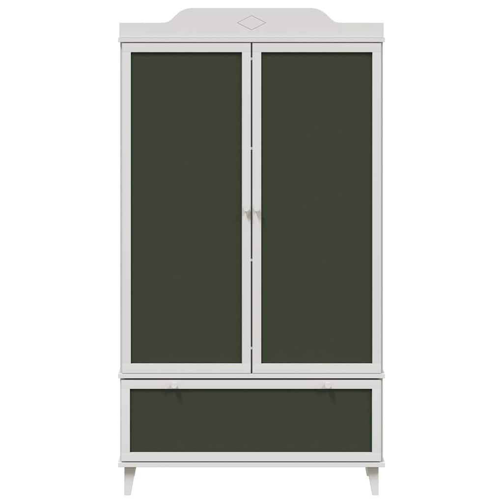 Guarda-roupa de Lousa com gaveta Branco Madeira processada