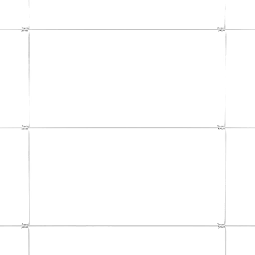 Cerca de campo Prateado 25 x 0.8 m Aço galvanizado