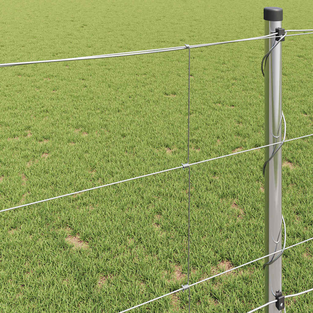 Cerca de campo Prateado 25 x 1 m Aço galvanizado