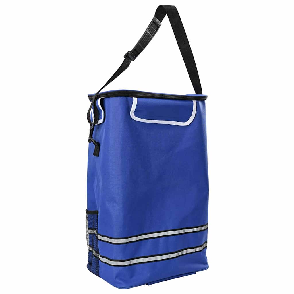 Carrinho de Compras Azul 36.5 x 46.5 x 100.5 cm Tecido Oxford
